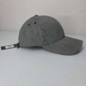 PX Clothing Houndstooth Plaid Hat Ball Cap Adjustable Unisex New With Tags